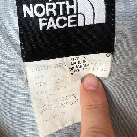 The North Face Vintage 80s Pullover Jacket Windbreaker Hooded Tri-Color Sz XL - Picture 6 of 9